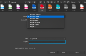 affinity publisher export for print